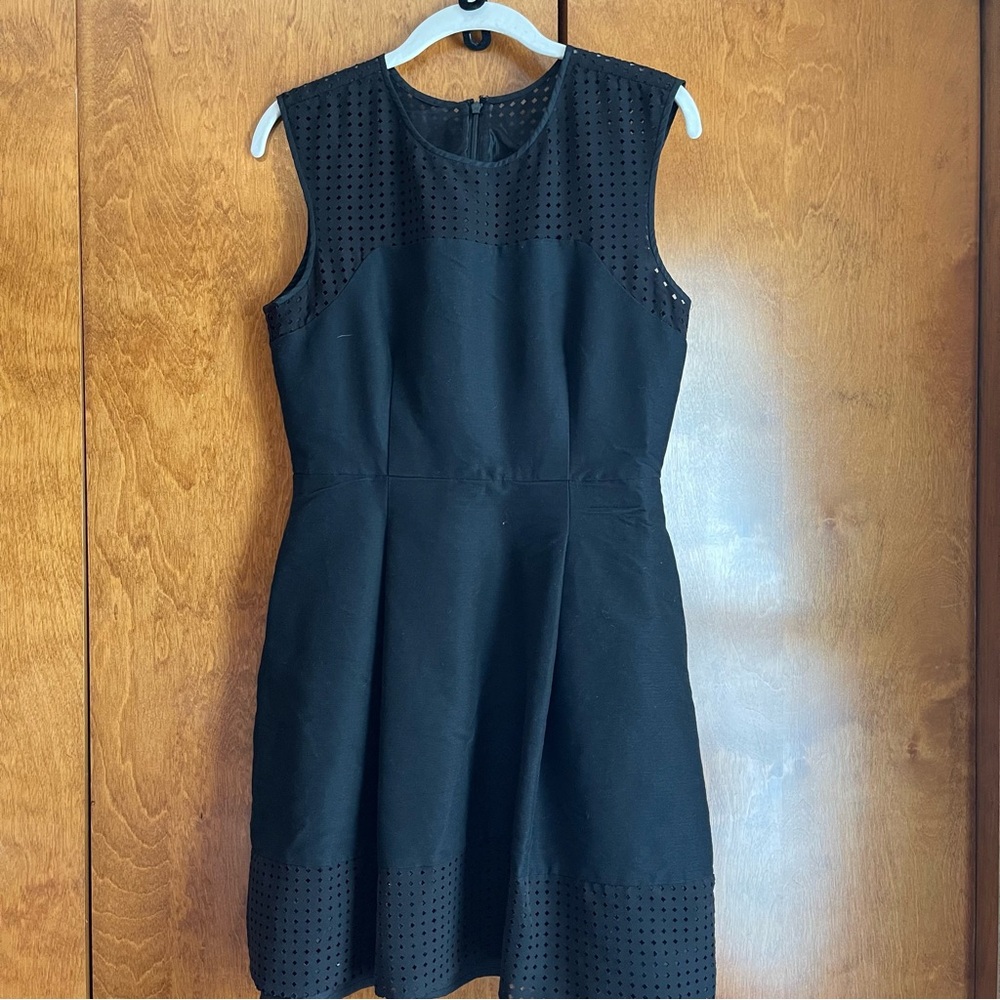 J.Crew dress women’s size 4 black lined sleeveless a line